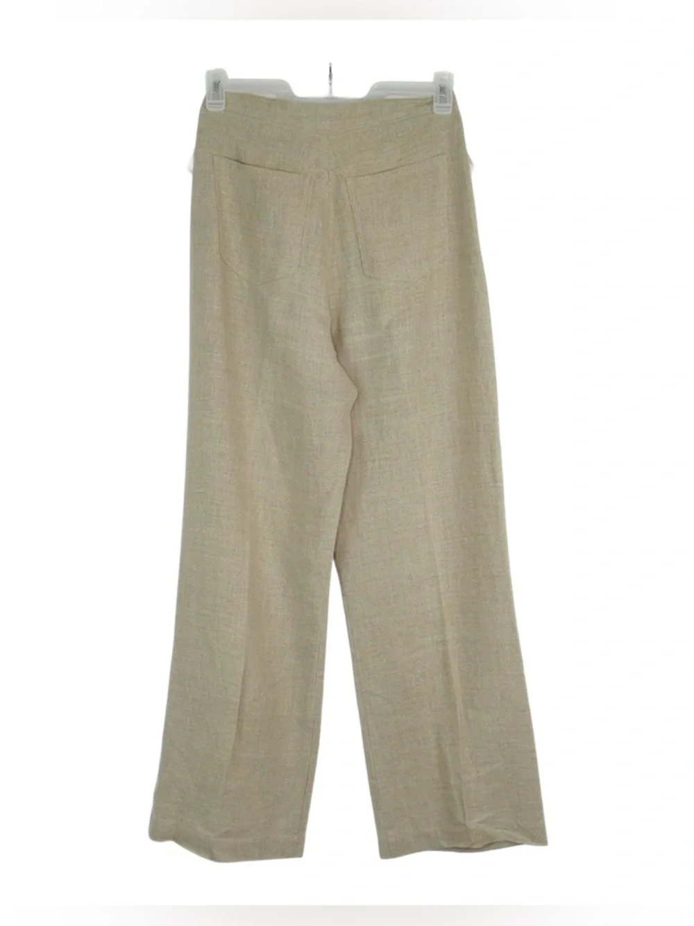 BANANA REPUBLIC High-Rise Wide-Leg Coastal Grandma Linen Pants Tie-Waist Size 8